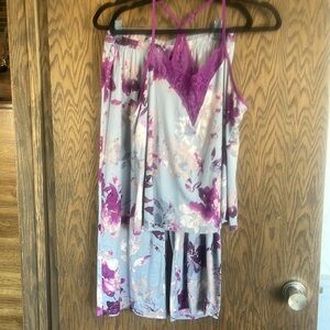 Linea Donatella Purple Lace Women's Pajamas